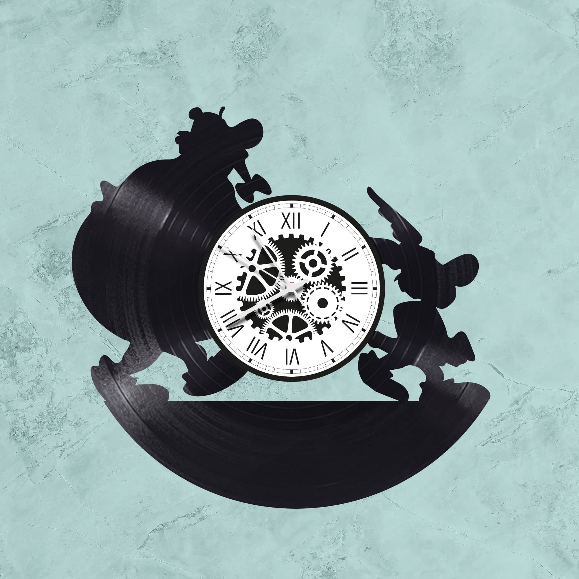 Horloge en disque vinyle 33 tours thème Bob Marley - L'Atelier d